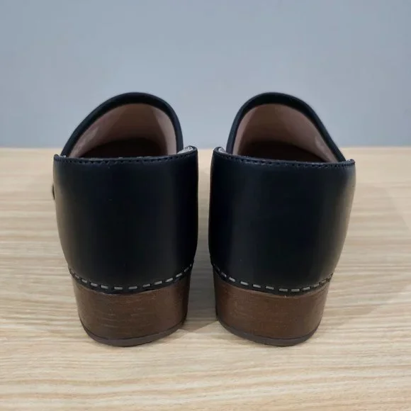 Dansko Clog Brenna Burnished Suede Womens Slip On Black Nubuck EU Size 41 Shoe - Picture 6 of 11